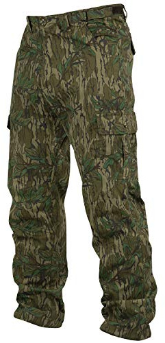 Mossy Oak Cotton Mill 2.0 Camo Hunting Pants for Men Camouflage Clothes, 3X-Large, Greenleaf