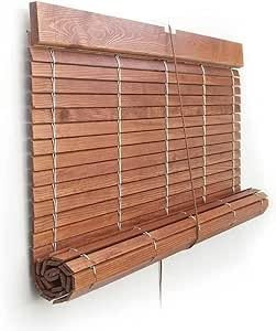 Persiana Alicantina A Medida de Madera Color Cerezo Barnizado | Freno y Polea Metálicos | PERTONI TENDE (Ancho 120cm x 190cm Largo)