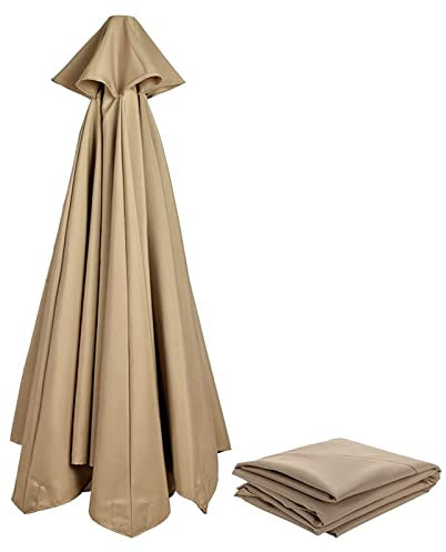 Sonnenschirm Ersatzbezug 3m/270cm/2m/230cm/250cm 8 Streben/6 Streben Anthrazit/Blau/Grau/Rot/Beige, Sonnenschirm Stoff Uv Schutz 80 Windfest Stabil Strand Terrasse Garten Sonnenschirm Ersatzteile