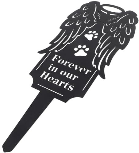 DOITOOL Marqueur Commémoratif pour Animaux De Compagnie Piquet Funéraire en Métal Simple Et Pratique pour Cimetière Mémorial pour Chiens