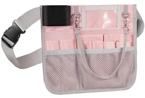 Nursing Organizer Belt Nurse Waist Bag Pack with Tape Holder Multi Compartment Medical Pack Nurse Hip Bag