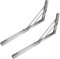 FOYTOKI 2pcs Door Brace Security Bar Folding Table Hinge Banister Brackets Shelf Brackets Industrial Worktop Brackets Outdoor Folding Air Tank Bracket Wire Rack Hand Railing Brackets