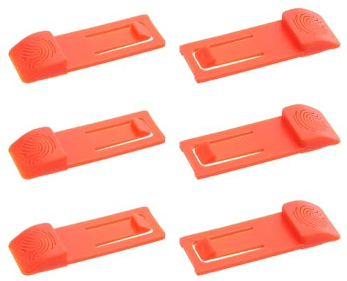 Parliky Juego de 6 Clips de Sujeción para Quillas de Tabla de Surf Liberación Rápida Color Naranja Compatibles Paddleboard Kayak y Longboard Accesorios para Deportes Acuáticos