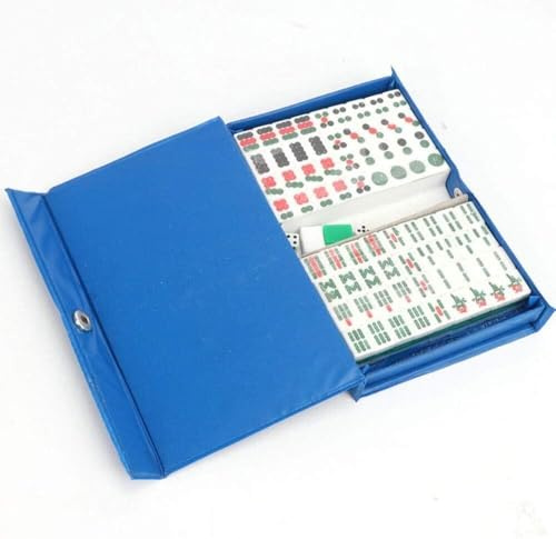 Mini Mahjong Familj Brädspel Bärbar Mahjong Set Mahjong Spel Familjespel med Box