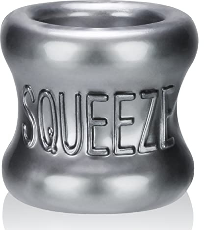 OXBALLS Love Rings Squeeze Ball Stretcher, One Size, Silver