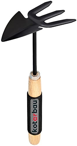 KOTARBAU® Mini pioche Double 65 mm avec Dents pour Petites Plantes, culoteuses de Jardinage, piqueuse à Mauvaises Herbes, Outil pour Transplantation, désherbage