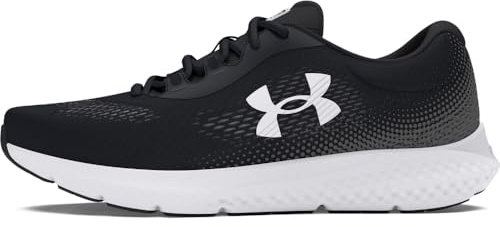 Under Armour Ua Charged Rogue 4, Scarpa da corsa Uomo, Black White White, 43 EU
