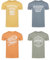 JACK & JONES Tshirt Herren Regular Fit JJLINO 4er Pack Set Pack Rundhals Kurzarm Sommer Tee Shirt Print, Größe:L, Farbe:Pack 4