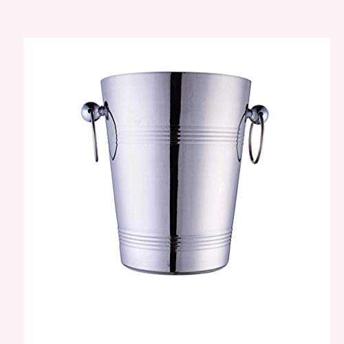 ice bucket Secchiello per il ghiaccio, Secchiello per il ghiaccio in argento - Secchiello per il ghiaccio in acciaio inossidabile, Secchiello per champagne, Raffreddatore per vino, Raffreddatore per b
