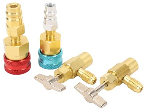 R1234YF Kit de Coupleurs Rapides Auto-scellant Peut Appuyer sur Une Basse Pression à Haute Pression 1234yf à R134a A pour Le Conditionneur de Voiture AC R1234YF