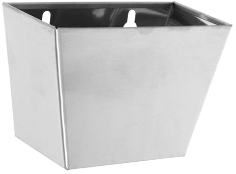 COLLBATH Recipiente Recogedor de Tapas de Botella Inoxidable para Exterior Pared con Drenaje Resistente la Compacto y Ahorra Espacio para Bares y Patios