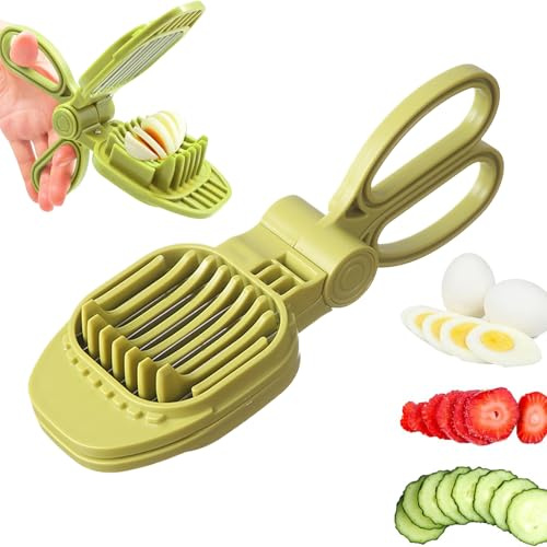 Tagliafrutta in acciaio inossidabile | Assistente da cucina portatile per tagliare | Tritatutto multifunzionale per frutta e verdura | Per fragole banane kiwi uva uova insalata dessert torta