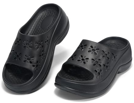 JOMIX Ciabatte da Donna Estive Mare Pantofole Cuscino Traspiranti Antiscivolo Sandali da Doccia Flip Flop Piscina da Interni ed Esterni WEF260222-0