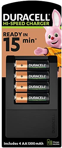 Duracell 15 minutes Battery Charger with 4 AA