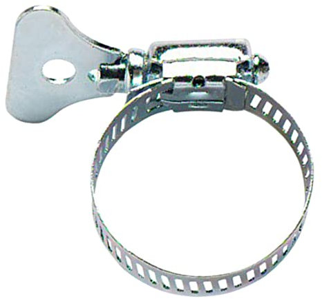 Merriway BH01128 Fascette Stringitubo per Flessibili con Vite a Farfalla di Serraggio, Bianco