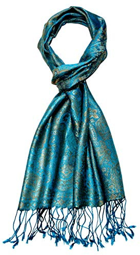 Lorenzo Cana sidenhalsduk för män halsduk 100 % siden vävd herrsjal elegant paisley mönster ton i ton
