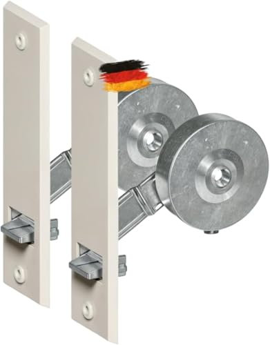 markiso® Rolladen-Gurtwickler Unterputz [Made in Germany] - 2x Einlasswickler für 23mm Maxigurt [Lochabstand 135mm] - Rollladenwickler inkl. weißen & farbigen Blenden - TOP Rollo Gurtwickler