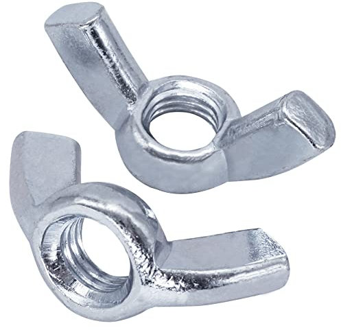 SKIR'CO (5 Stück) Flügelmuttern M12, verzinkte Flügelmuttern, DIN 315