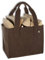 Wandbreite Filztasche XXL Shopper MaxiBag Feuerholztasche Weekender Allrounder Tragetasche äußerst robust und vielseitig (Braun)