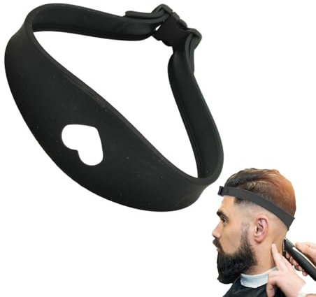 Guida per capelli regolabile per il collo, strumento per modellare l'attaccatura dei capelli, strumento portatile in silicone per modellare l'attaccatura dei capelli, strumento per modellare
