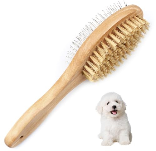 Brosse Chat et Chien Double Face,brosse poil chat,peigne chat, pour Poil Long et Poil Court brosse animaux,pour Cheveux Nettoyer et Massage apaisant pour Animal de Compagnie(Style 2)