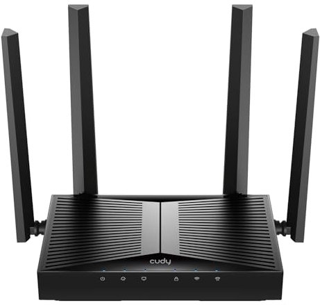 Cudy AP3000D WiFi 6 AX3000 Punto de acceso Gigabit inalámbrico de escritorio, puente Wi-Fi, formación de haz, soporta múltiples SSID, 4 antenas fijas, 802.3at/af o PoE pasivo y alimentación de 12 V CC