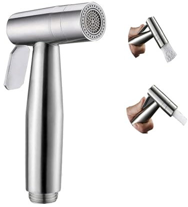 Doccia Bidet Portatile, Modalità a 2 funzioni Doccetta per Bide t in Acciaio Inossidabile Idroscopino per WC, Spruzzatore Bid et,Portatile per Lavandino
