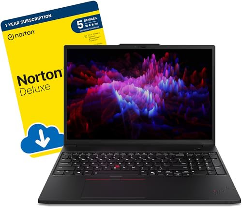 ThinkPad P16s G3 16-inch AI-Ready Laptop (Intel Core Ultra 7 155H, 64 GB DDR5 RAM, 2 TB SSD, NVIDIA RTX 500 Ada 4 GB GDDR6, Backlit Keyboard, Windows 11 Pro) incl Free Norton 360 Antivirus Software