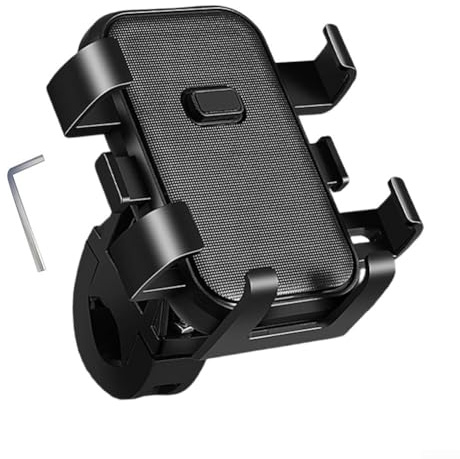Feeshoppher Support de téléphone de navigation pour moto, support de vélo électrique pour une sécurité optimale de l'appareil