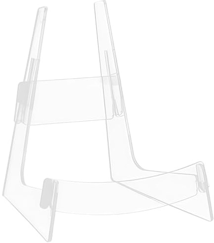 Transparent Acrylic Instrument Display Stand, Compact Ukulele Holder, Violin Floor Mount, Portable Clear Organizer for Small Guitars, Polished Edge Protection, Easy Assembly
