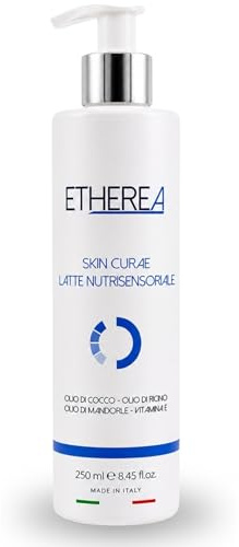 REMEDIA ONE - ETHEREA Latte Nutrisensoriale Detergente Viso con Olio di Cocco, Ricino e Mandorle, Vitamina E, 250ml
