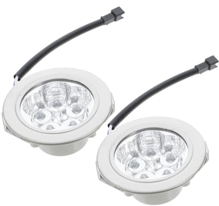 HONITANO 2 St Led-lampor för Köksfläkt Energisnåla Lampor med Design Ång Vibrationsbeständiga Enkel Installation Silver Ersätter Ugnsbelysning