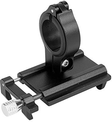 ZJchao Support de Téléphone pour Guidon de Vélo de Route en Alliage d'aluminium pour Mini Appareils Intelligents Universels Rouge, Support Léger et Réglable pour la Navigation à Vélo (Black)