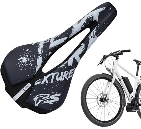 Generico Sella per Bici da Strada - Seggiolini per Bici da Uomo per Il Massimo Comfort | Traspirante Ergonomico Imbottito Riflettente per Esercizi, Interni, Cruiser, Pendolarismo E Pista