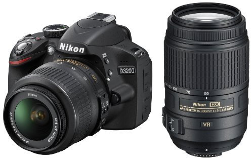 Nikon D3200 Kit black + 18-55 VR + 55-300 VR