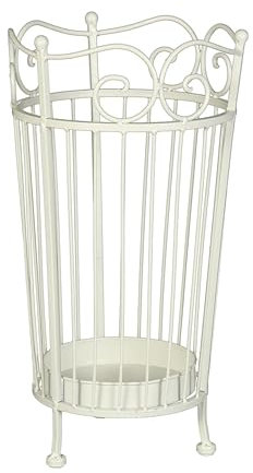 PORTAOMBRELLI Luca in Metallo, Colore: Bianco Antico