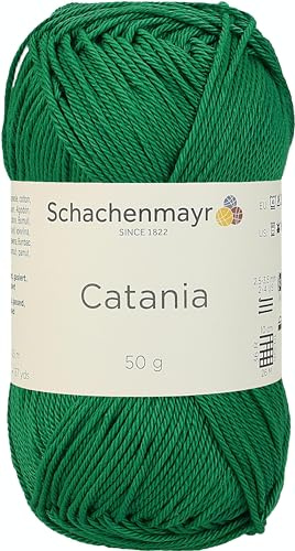 Schachenmayr Catania 9801210-00430 smaragd Handstrickgarn, Häkelgarn, Baumwolle