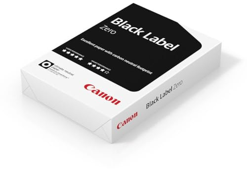 Canon WOP201 svart etikett Zero 75 A4 skrivarpapper 500 ark för FSC kontorstryck
