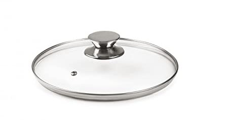 IBILI - 971618 - Glasdeckel, Knauf aus Edelstahl, 18 cm