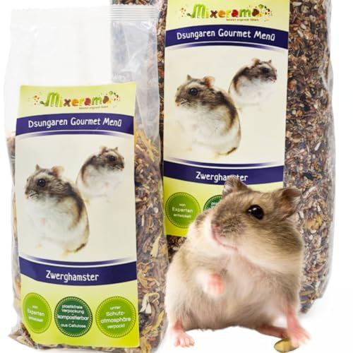 Mixerama Zwerghamster Dsungaren Gourmet Menü - artgerechtes Zwerghamsterfutter Campbell & Hybriden Größe 2,5 kg