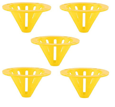 10 Pieces Bee Hive Escape Equipment Beekeeping One-Way Entrance Gate Cone Shape Bee Nest Door Beekeeping Supplies Tools, Yellow