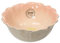 Keramik Schüssel Blume 13 x 5cm - Dolomit Schale in Blumen Form Apricot Hellrosa - Müslischale Servierschüssel Salatschale Suppenschüssel - Essgeschirr Schalen & Schüsseln - Dekoschale Frühling