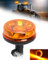 SUPAREE Rundumleuchte Steckbar Rundumleuchte LED Traktor Rundumleuchte 12V Steckbar E9 6 Blinkmuster IP67 Wasserdicht Amber 12-24V für Traktor LKW PKW Traktoren Gabelstapler