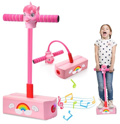 Toyzey Gifts for 3 4 5 6 7 8 9 10 Year Old Girls,POGO Stick for 3-12 Year Old Boys Toys Girls Toys Age 3-12 Toys for 3-12 Year Old Girls 3-12 Year Old Girl Gifts Pogo Jumper Girls Birthday Presents