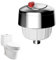Hibbent Toilet Flush Button, Elliptical Dual Toilet Push Button, Cistern Flush Replacement, Toilet Push Button Flush Replacement Compatible with Ideal Cistern Tank Toilet Flush System,Chrome