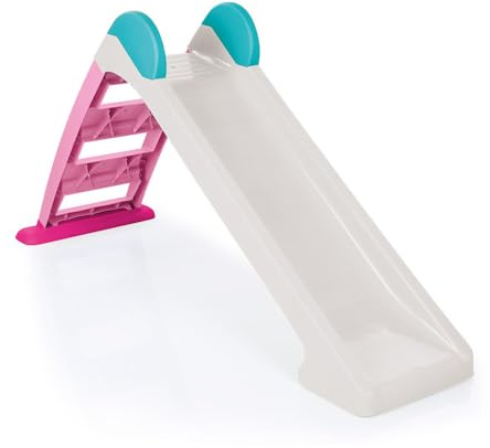 Dolu Indoor and Outdoor My First Pastel Slide For Children From 2 Years Toddler Slide Indoor Slide Kids Outdoor Play Equipment Garden Slide Outdoor Slide Free Standing Slide Kids Pink/White