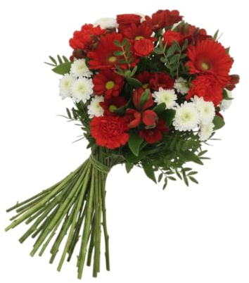 Bouquet de Flores Rojas DECOALIVE Ramo Natural