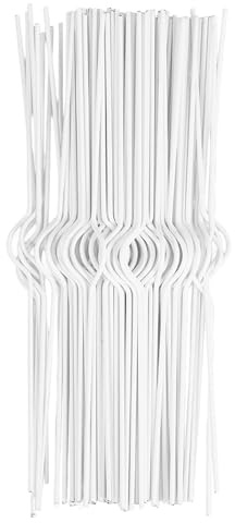 HEALSOPTHY Lot de 100 Crochets Métalliques pour Calendrier 35 Cm, Fil de Fer Robuste Blanc, Supports Polyvalents pour Suspendre Calendriers, Affiches et Carnets au Bureau la Maison