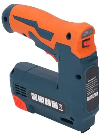 Bewinner Grapadora Eléctrica 2 en 1 Grapadora Inalámbrica y Clavadora Brad, Incluye 2000 Clavos, Cargador USB Tipo C, Diseño Ligero para Tapicería y Carpintería
