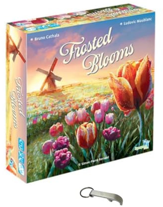 Lot Frosted Blooms fransk version brädspel med Blumie-flasköppnare - 2 till 4 spelare - från 8 år - strategi- och brickplaceringsspel